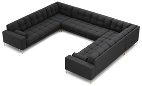 Sötétszürke sarokkanapé (U alakú) Bali – Cosmopolitan Design