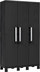GARAGE Háromajtós szekrény magas fekete