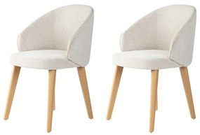 Bentley White and Light Oak étkezőszék szett, 2 db