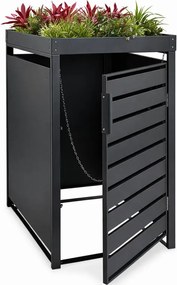 STILISTA Szekrény 1 szemetesre 68 x 124 x 80 cm antracit