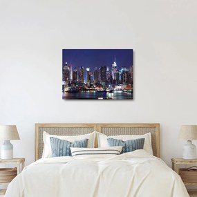 Kép - New York-i felhőkarcolók megvilágítva (70x50 cm)