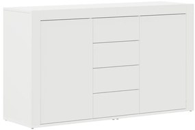 Fehér Oldalszekrény Fehér Fa 120 x 36 x 69 cm Tárolás