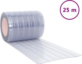 vidaXL átlátszó PVC ajtófüggöny 300 mm x 2,6 mm 25 m