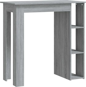 vidaXL szürke sonoma szerelt fa bárasztal polccal 102 x 50 x 103,5 cm