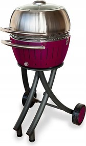 Füstmentes Faszenes Kerti Grill Babakocsi Fedéllel Hamutartó Lotusgrill XL