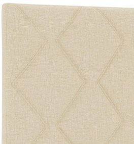 LED Fejvég Gyémánt Blokkok Dizájn Krém 80 cm Textil