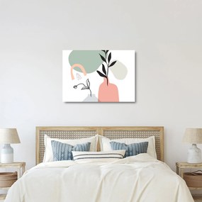 Üveg kép - Virágok vázában N⁰3 (70x50 cm)