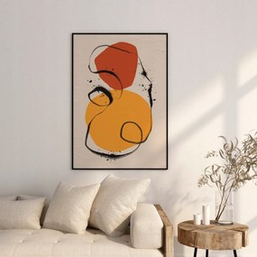 Poszter Szabálytalan formák 50x70 cm Matt