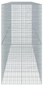 horganyzott vas gabion kosár fedéllel 550 x 100 x 200 cm