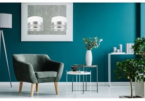 Csillár zsinóron MILO 2xE27/60W/230V ezüst