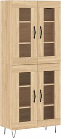 vidaXL sonoma tölgy szerelt fa magasszekrény 69,5 x 34 x 180 cm