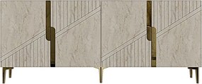 Evva 150 - White, Travertine, Gold