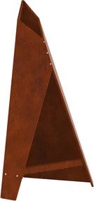 vidaXL Tűzrakó Barna 58 x 40 x 100 cm Időjárásálló acél