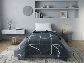 Nyári takaró GRIDON 140x200 cm, fekete