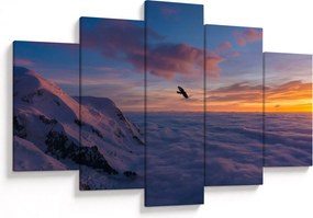 Kép naplementekor, Mt. blanc (150x105 cm)