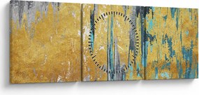 Kép - Arany design (órával) (90x30 cm)