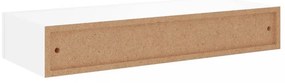 fehér MDF falra szerelhető fiókos polc 60 x 23,5 x 10 cm