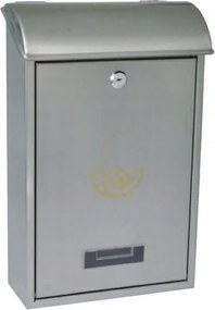 Fém postaláda Ezüst 40x25x10cm Inox