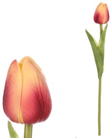 Műhabos tulipán mini YEL-PINK, 5 x 5 x 34 cm