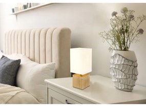 Globo 21628W - Asztali lámpa VALENTINO 1xE27/7W/230V fehér/barna