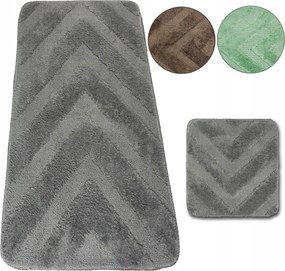 2x Fürdőszobaszőnyeg Csúszásgátló Szőnyeg Puha Szett 50x80 Szett 2in1