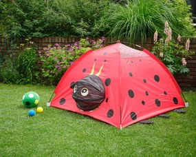 Gyermek kerti sátor Ladybug, Decoris, 120x120x80 cm, poliészter, piros