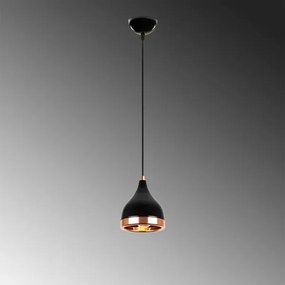 YILDO kábeles függőlámpa 1xE27/40W/230V fekete/réz