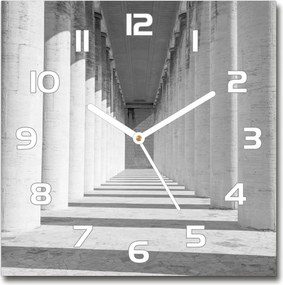 Üveg falióra szögletes Folyosó 30x30 cm