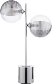 Dar Lighting modern asztali lámpa spiral csiszolt króm darspi4250-19