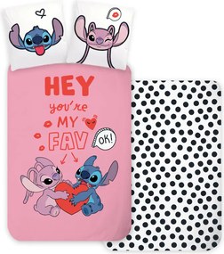 Disney Lilo és Stitch, A csillagkutya Hey ágyneműhuzat 140×200cm, 70×90 cm