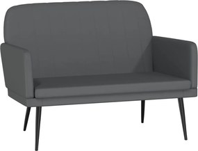 vidaXL szürke műbőr pad 107 x 80 x 81 cm