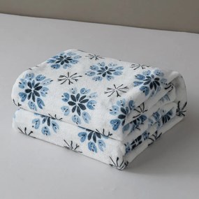Mikroplüss takaró ICY FLAKES, fehér Méret: 200 x 220 cm