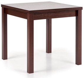 Asztal Houston 224Dió, 76x80x80cm, Hosszabbíthatóság, Laminált forgácslap, Közepes sűrűségű farostlemez