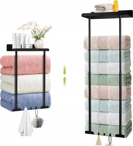 Szénacél törölközőtartó, állítható magasság 40-75cm