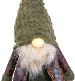 Karácsonyi textil manó zöld 50 cm