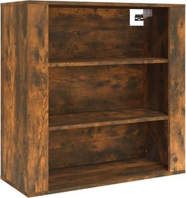 vidaXL füstös tölgy színű szerelt fa fali szekrény 80x33x80 cm