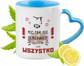 Olivier Kék Bögre Szív Alakú Füllel Ajándék