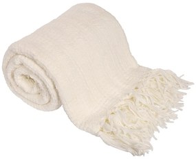 Emma krém színű takaró, 150 x 200 cm