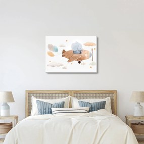 Kép - Akvarell elefánt egy repülőgépen (70x50 cm)