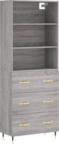 vidaXL szürke sonoma szerelt fa magasszekrény 69,5 x 34 x 180 cm