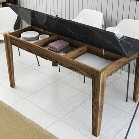Étkező asztal Milan 518 - Walnut, Black