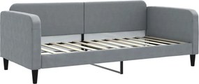 vidaXL világosszürke szövet kanapéágy keret 90 x 200 cm