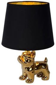 Lucide 13533/81/10 - Asztali lámpa WINSTON 1xE14/25W/230V arany/fekete