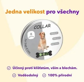 Parazita elleni nyakörv macskáknak és kutyáknak 62 cm - mix szín