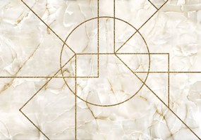 Fotótapéta - Geometriai motívum márványon (152,5x104 cm)
