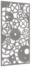 Fogaskerék mintás corten acél kerti faldísz 105 x 55 cm