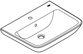 GROHE 39950000 - START EDGE mosdó 600 × 448 mm kerámia/fehér