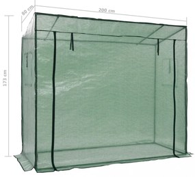melegház 200 x 80 x 173 cm