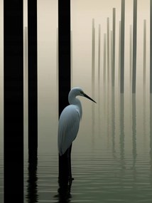 Poszter 75x100cm Köd a vízen