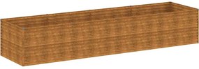 vidaXL corten acél kerti magaságyás 386x100x69 cm